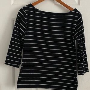 Elegant Striped Long Sleeve Women's Top